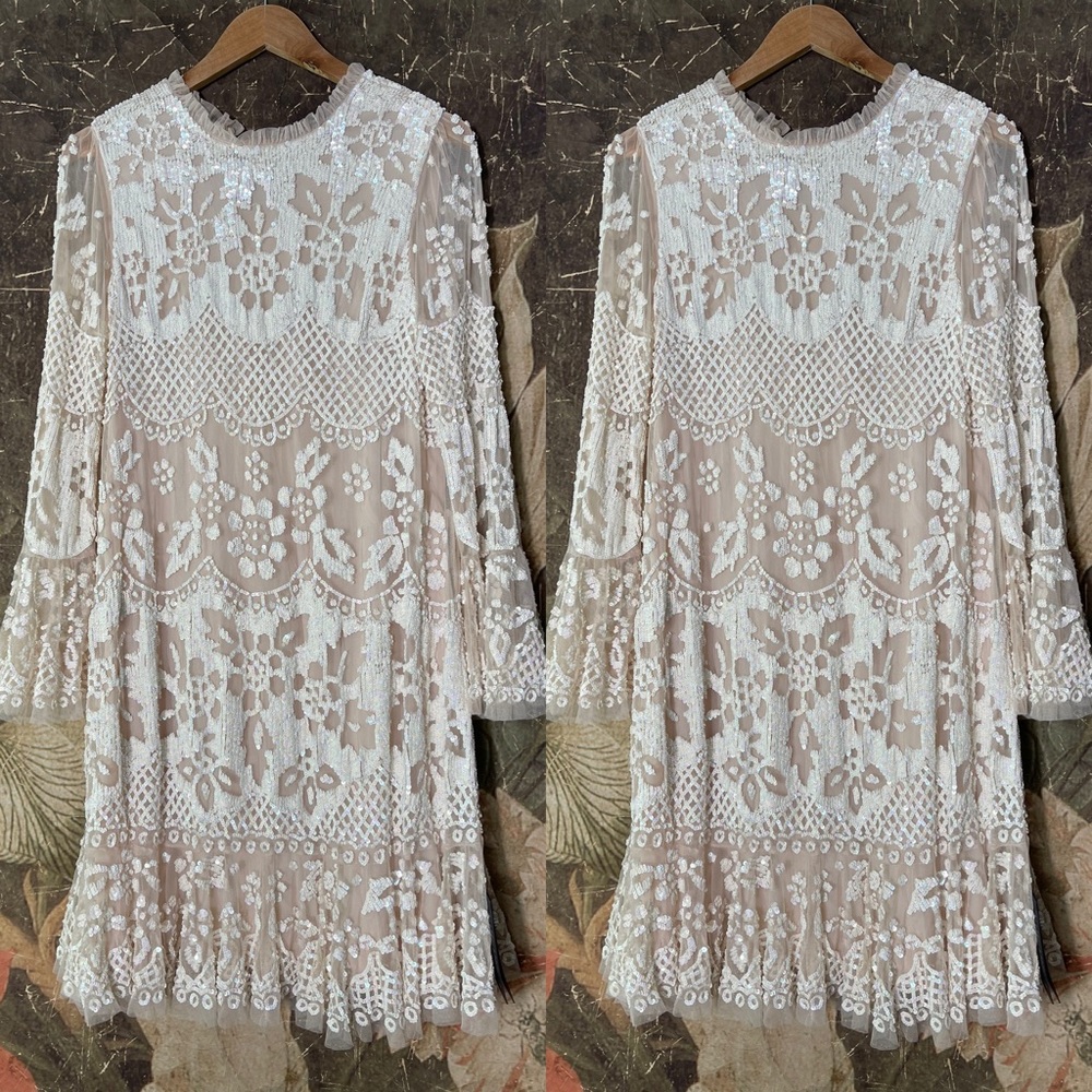 BHLDN x Needle & Thread Snowdrop Mini Dress - Picture 8 of 9